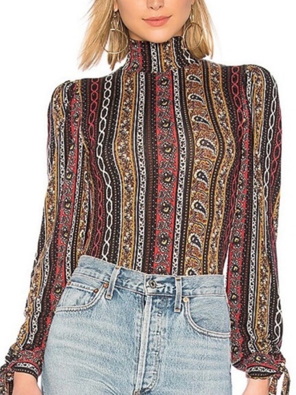 Free People Donatella Turtleneck Top